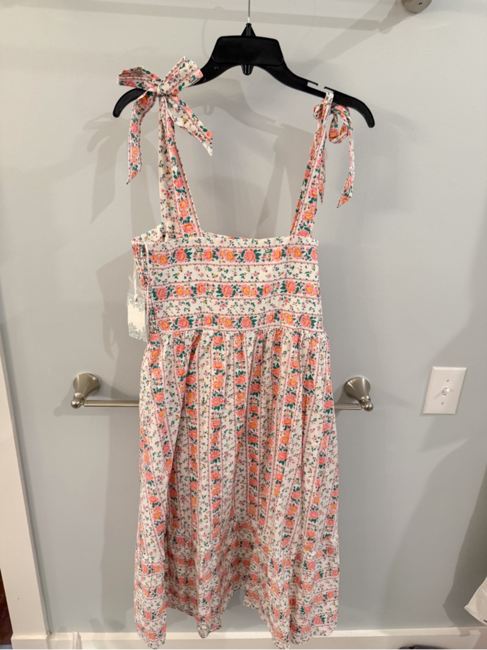 Tuckernuck Hyacinth House Floral Tie-Shoulder Midi Dress